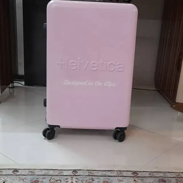 Helvetica/Valise long séjour - rose