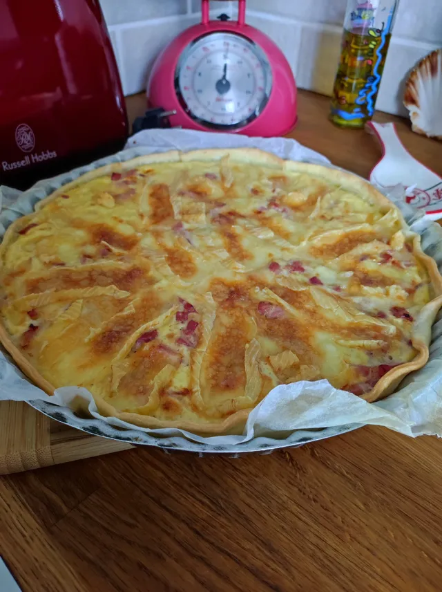 La quiche tartiflette ;-) pour accompagner sa salade 🥗😋