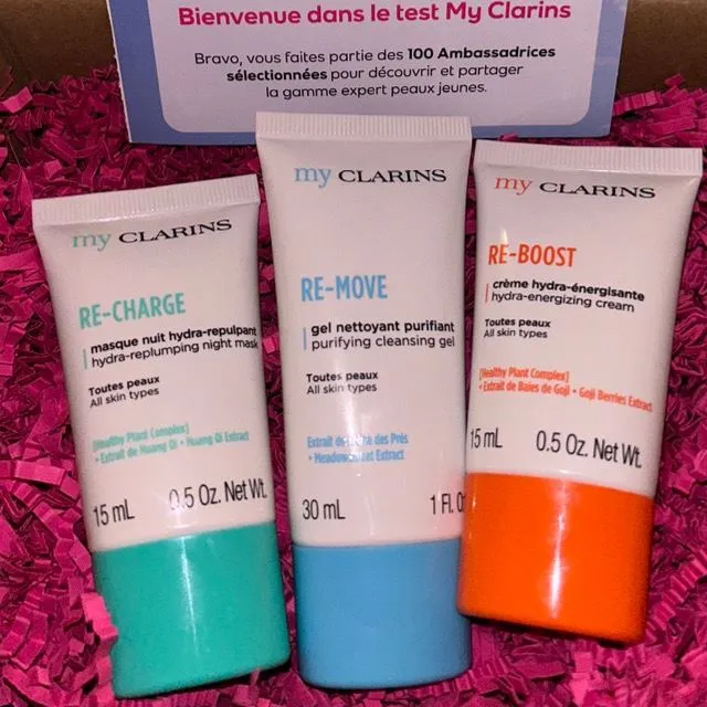 My clarins products 😍