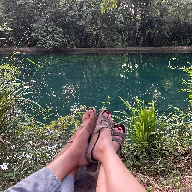 Détente au bord de la Sorgue…