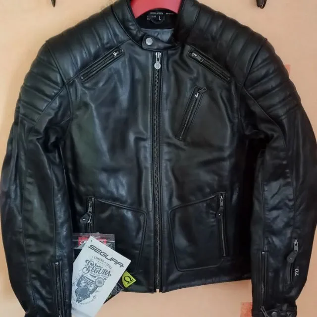 Blouson de moto cuir segura de la vente Bering