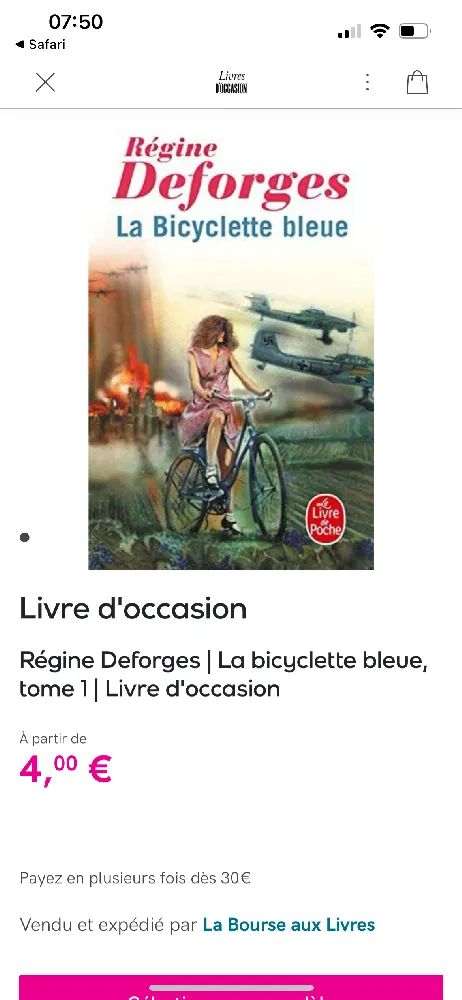 La bicyclette bleue énorme succès