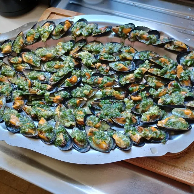 Moules farcies, simple et délicieux