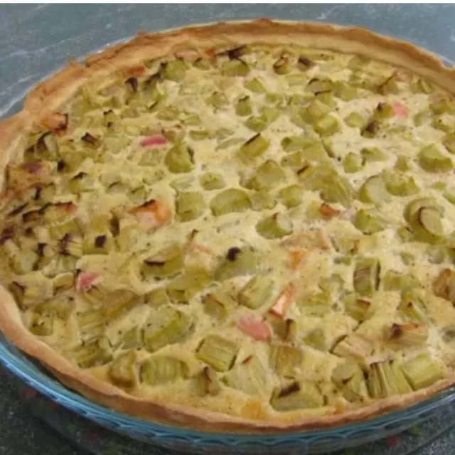 La tarte à la rhubarbe de ma maman