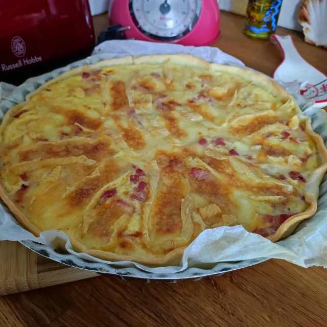 La quiche tartiflette ;-) pour accompagner sa salade 🥗😋