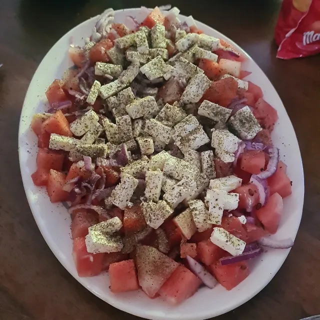 Salade de pastèque et feta