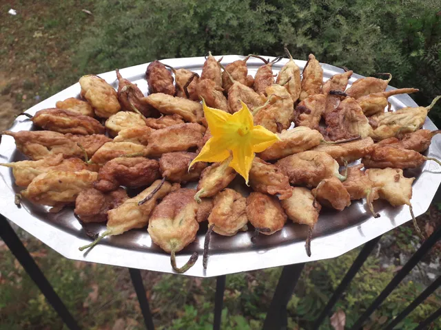 Beignets de fleurs de courgettes