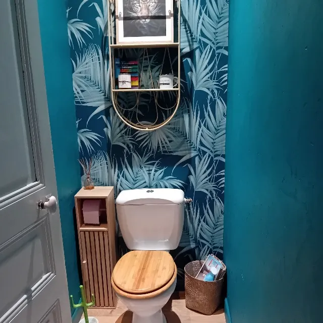 Relooking toilettes 🚻 inspiration jungle