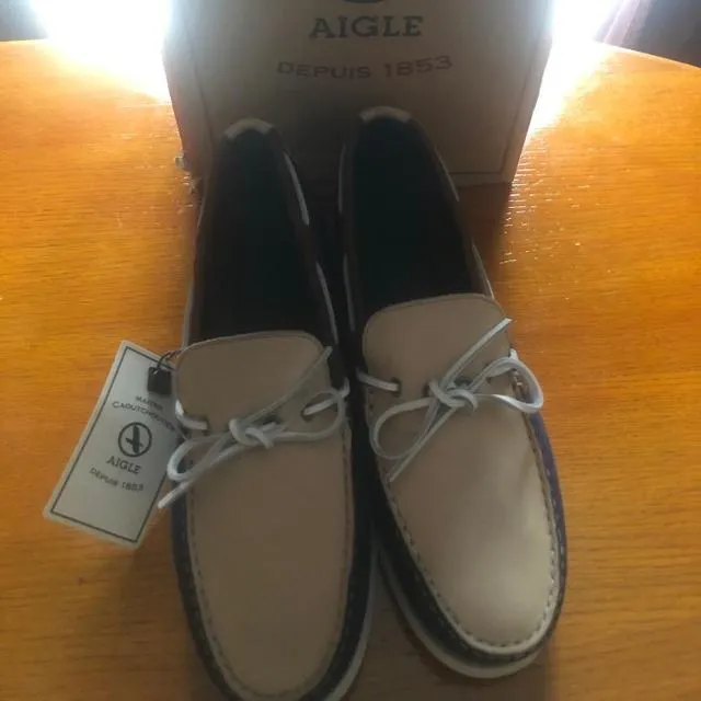 AIGLE - Chaussures bateau Havbay en cuir