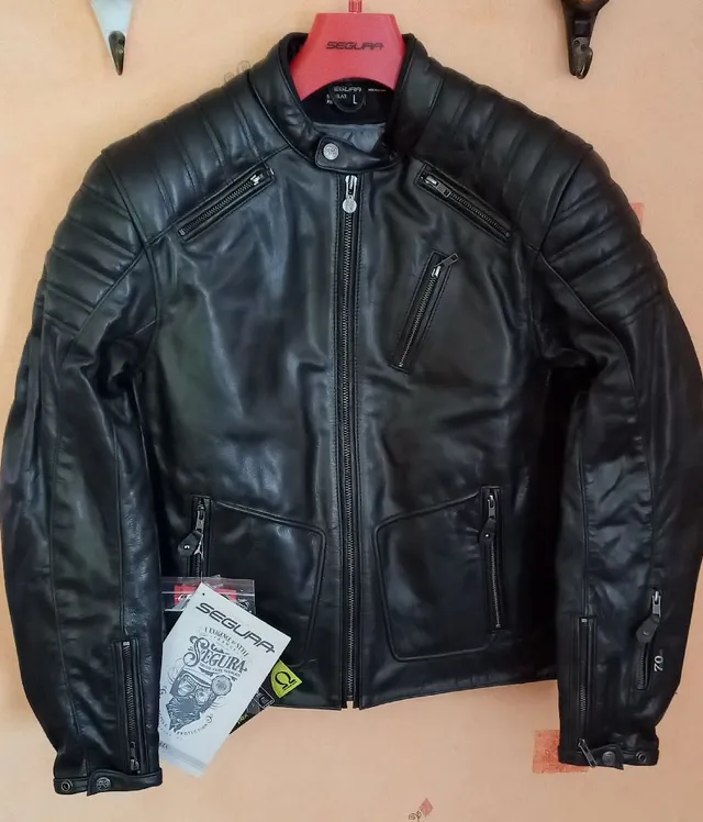 Blouson de moto cuir segura de la vente Bering