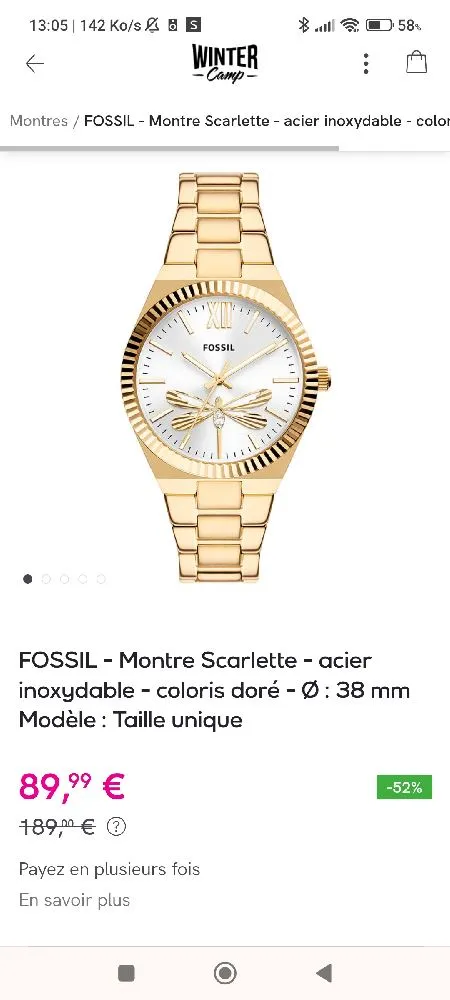 Montre fossil