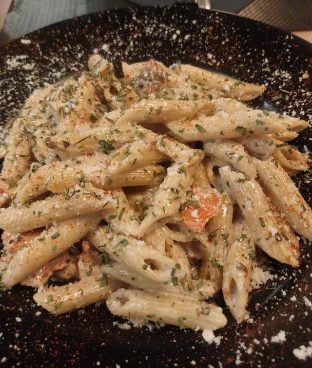 Penne mascarpone saumon