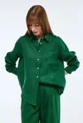 Chemise verte manches longues
