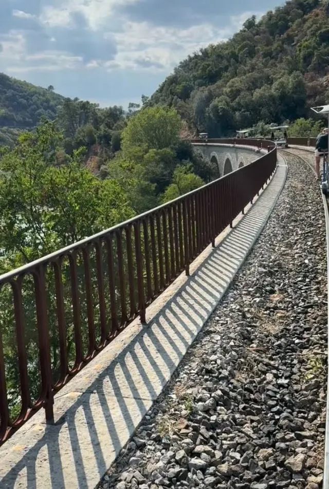 Le vélorail des Cévennes à Thoiras