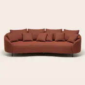 Canape 3 places Julika - orange