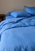 Housse de couette bleue