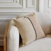 Housse de coussin - naturel et brun