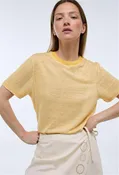 T-shirt jaune manches courtes
